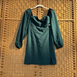 Abercrombie & Fitch Mini Emerald Green Dress Women’s Size Medium NWT